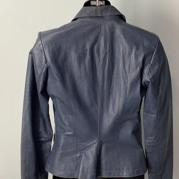 DANIER Leather Blazer - Picture 4 of 11